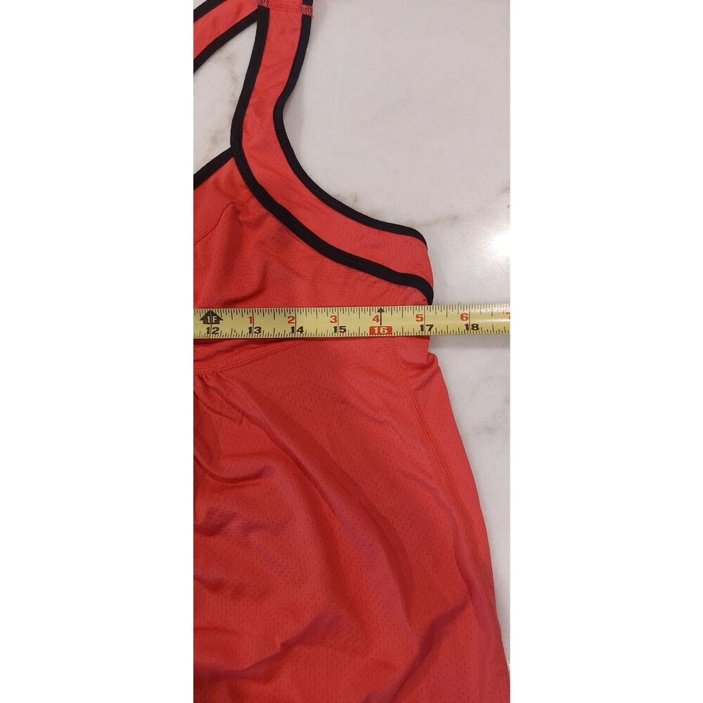 Zella Workout Tank Racerback Elastic Drawstring‎ Ruffle Bottom Size Lrg - Picture 5 of 6